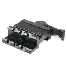 Single Rail 3 Slot Angle Mount Quick Detach Lever Mount 45 Degree Aluminum]
