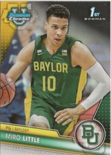2023-24 Bowman Chrome University Miro Little RC Rookie Baylor Bears (A)