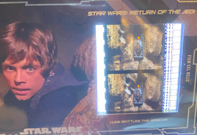 STAR WARS 2017 TOPPS MASTERWORK FCR-25 FILM CEL RELIC LUKE BATTLES THE RANCOR V1