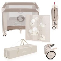 Laufgitter Laufstall Baby Krabbelgitter Mit Matte Beige Sand