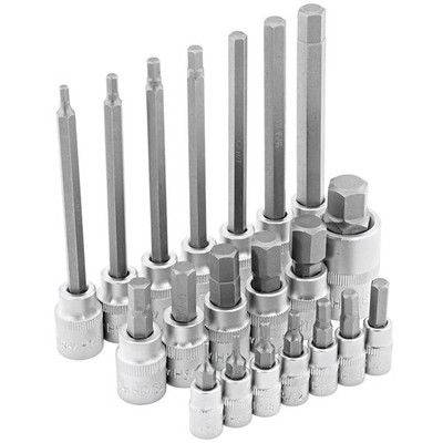 Zoll Steckschlüssel Satz 5/64 - 9/16 Steck Nuss Set für Inbus Zöllige Schrauben