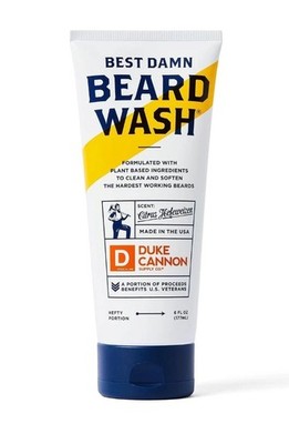 Duke Cannon Best Damn Beard Wash Citrus Hefeweizen Scent 6 oz