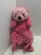 Rare 2011 Wild Republic Pink Otter Stuffed Plush Toy 12