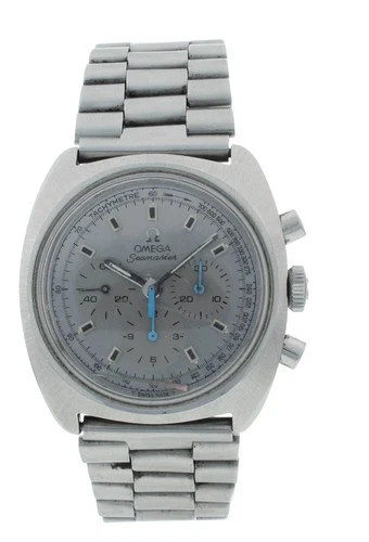 Omega Seamaster Chronograph Vintage 38mm Manual Silver Dial Men's Watch 145.029