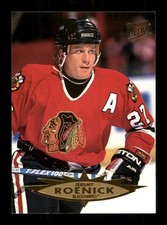 35 Jeremy Roenick 27 Blackhawks 1995 Fleer Hockey Sports Trading Card