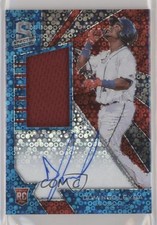 2020 Chronicles Spectra Neon Blue Prizm 14/99 Domingo Leyba Rookie Auto RC on6