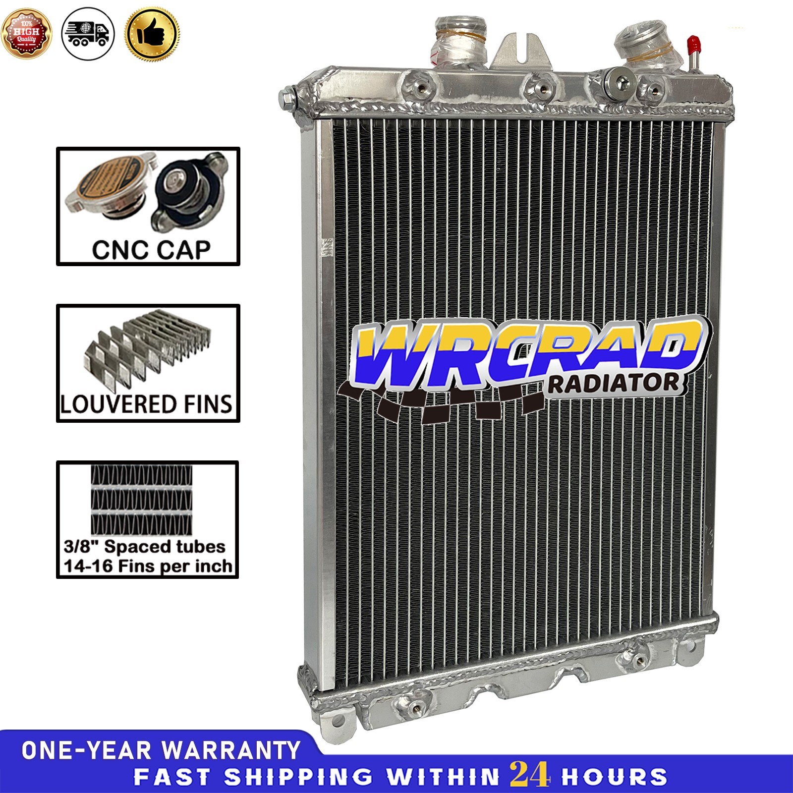 Right Aluminum Radiator Fit Ferrari 360 3.6L w/Sensor hole 2000-2006 01 02 03 04