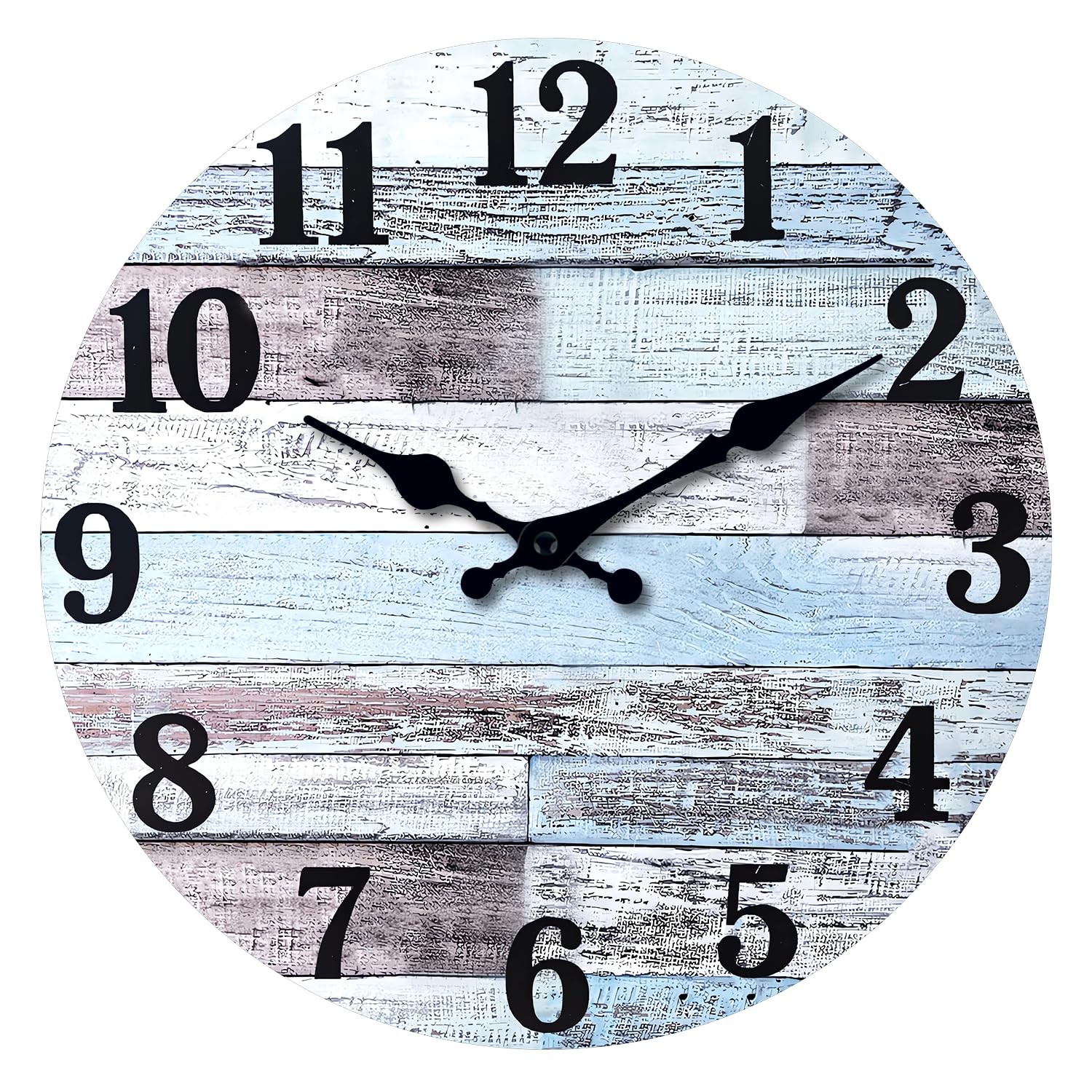 For Living Room Decor Farmhouse Wall Clocks Battery Ope...