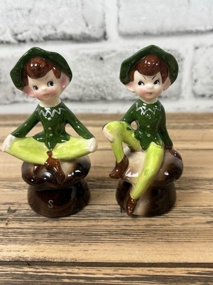 1950s Bees o Japan Helpful Pixie Elves Salt & Pepper 