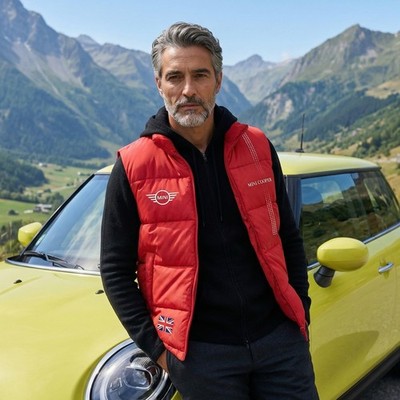 Mini Cooper Sleeveless Jacket, Race Graphic Design, Motorsport Tuning Streetwear