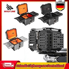 Universal Motorcycle Top Box Rear Luggage Trunk Tail Case 45L Multiple Faltbar