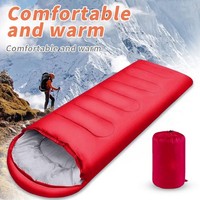 4 Season Single Sleeping Bag Waterproof Outdoor Camping Hiking Envelope Zip Bags