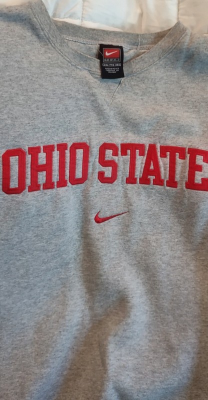 NIKE Ohio State sweatshirt XXL , grey, with Red Letters