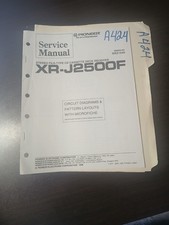 Pioneer XR-J2500F Service Manual Original Repair Book Stereo File-Type CD Cass