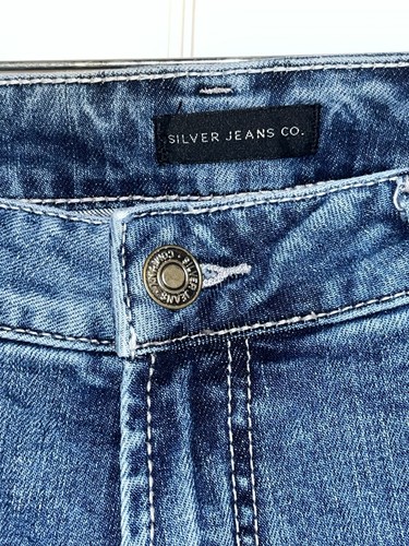 Silver Jeans Co Boyfriend Jeans taglia 31 elasticizzato effetto invecchiato guanto western funziona - Foto 2 di 5