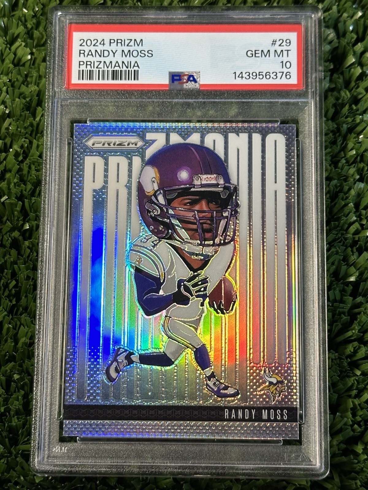 2024 Prizm Randy Moss Prizmania #29 Vikings PSA 10