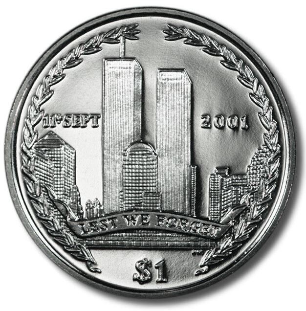 2002 BRITISH VIRGIN ISLANS - $1 DOLLAR - TWIN TOWERS / SEPTEMBER