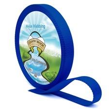 Country Brook Design 5/8 Inch Bright Royal Blue Heavy Duty Nylon Webbing, 50Yds