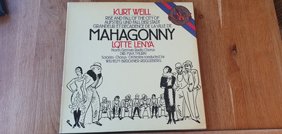 3 LP BOX MAHAGONNY / KURT WEILL / LOTTE LENYA / CBS 77341