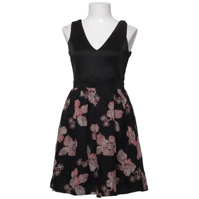 Ardene, Kleid, Größe: M, Schwarz/Pink, Elasthan/Polyester, Blumen, Damen #GWn