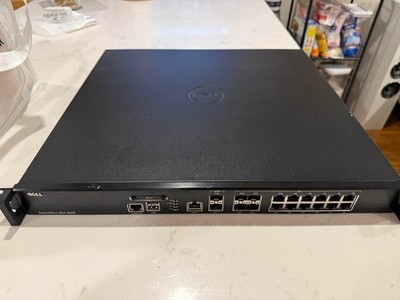 Dell Sonicwall NSA 4600 Firewall 12 Port Network Security Appliance 