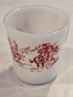 Vintage Milk Glass Davy Crockett Coffee Mug