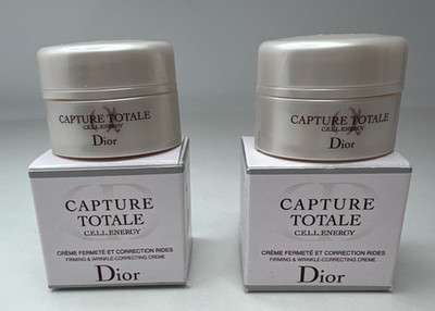 2X Dior Capture Totale Cell Energy Firming & Wrinkle Correcting Cream 5ml/0.17oz