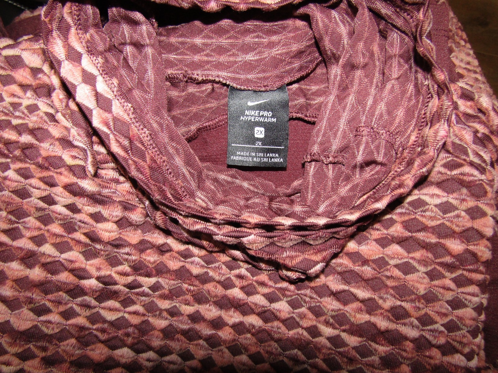 NIKE PRO HYPERWARM ATHLETIC PULLOVER TURTLE NECK … - image 4