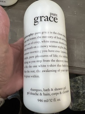 Philosophy Pure Grace Body Shampoo, Bath Gel 32 Oz. Sealed With Pump ORIGINAL