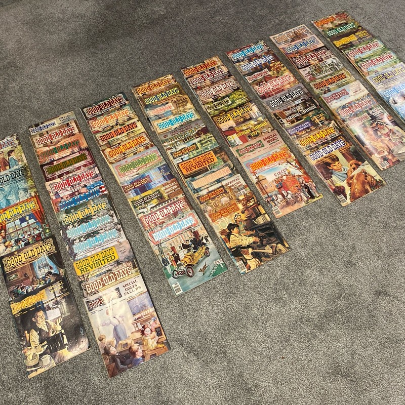 Lot of 75 GOOD OLD DAYS Vintage Magazines Stories Years 1974 to 1981 +Christmas