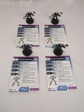 Star Wars Miniatures Praetorite Vong Warrior With Card X4 Yuuzhan Vong 39/40 C