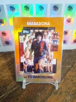 Maradona /25 !! Orange Topps Focus FC Barcelona - Argentinien - Legend - Bild 1 von 4