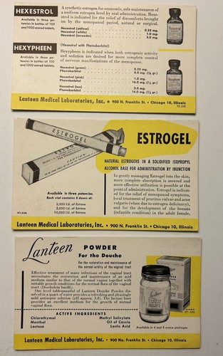 LANTEEN Feminine Hygiene Douche Estrogen DES Hexestrol Estrogel Blotters