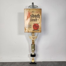 Asbach Uralt Weinbrandspender 65 cm Dosierer Glasflasche Reklame Vintage
