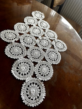 Vintage Handmade Needle Lace Doily   Traditional   ne Oyas , Heirloom Artisan