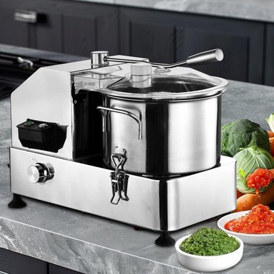 Commercial Food Processor 6L Electric Heavy-Duty Vegetable Cutter 1800W