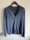 Isaia Grey Wool Cardigan Sweater US L — photo 1