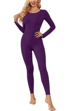 Womens Thermal Underwear Sets Long Johns Long Sleeve Base Layer Pajama Top an...