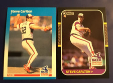1987 Donruss & Fleer #490 #617 STEVE CARLTON Lot 2 Chicago White Sox