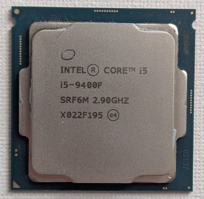 Intel Core i5-9400F Processor CPU (2.9 GHz, 6 Cores, LGA 1151)