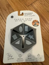 Tunno Tots Origami Silicone Teether - Gray Beginner Spinner Bella Tunno 