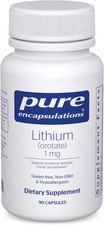 Lithium Orotate 1 Mg  Support for Calmness and Behavior  90 Capsules