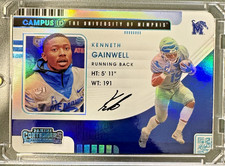 Kenneth Gainwell Panini 2021 Contenders  #14 Campus Id Autograph Memphis