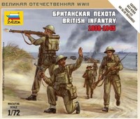 Zvezda 6166 - 1/72 Wargame Addon Britische Infantrie 1939-42 - Neu