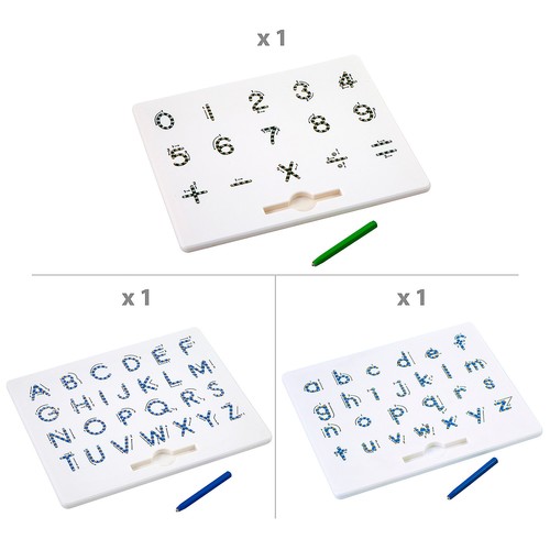 Magnetic Letters & Numbers Tracing Boards Set - 5" - 10", 3 Piece - 第 2/2 張圖片