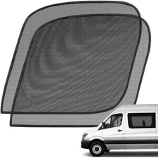 Magnetic Window Bug Screen for Front Doors Window, Pair Compatible with Black 