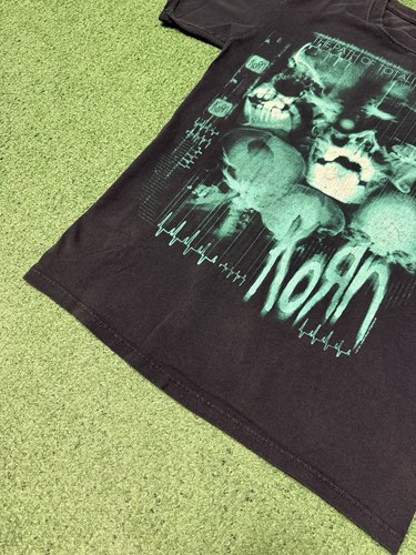 KORN “The Path of Totality” 2013 Tour Shirt Medium Faded Black Ne-Metal MARKED - Picture 3 of 15