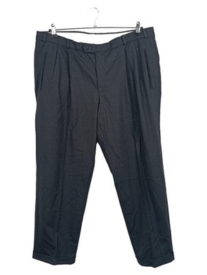 Digel Herren Anzughose Business Grau Gr. 27 Wolle Elegant