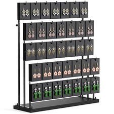 ORLESS Jewelry Display for Vendors, Earring Display Stand for Selling, Neckla...