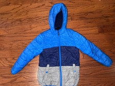 Boys Free Country Polyester Winter Coat Warm Jacket Blue Hooded 5/6